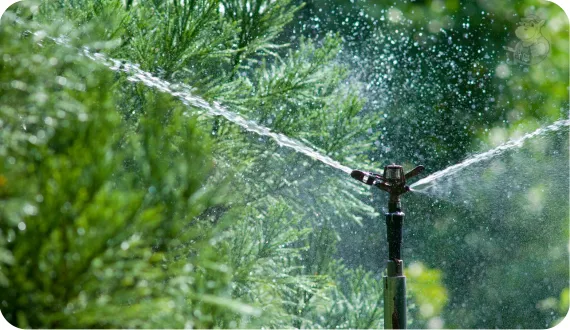 zraszacz pulsacyjny z przerywanym strumieniem wody